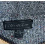 Saks 5th Avenue Womens Zip Up Cardigan Wool Gray Italy Academia Preppy Sz XXL Photo 6