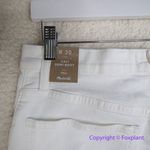 Madewell New! Tall Cali Demi-Boot Jeans in Pure White: Raw-Hem Edition, 30T Photo 10