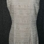 Dolce Vita Lace Sheath Dress Tan Beige Lined Short Sleeve Size Medium Photo 2