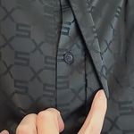 SAVAGE X FENTY GRAPHIC BRAND PRINTED ALL BLACK SATIN WIDE LEG PJ SLEEP PANTS L Size L Photo 4