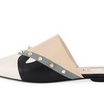 Fendi Bugs Faces leather flat pointed-toe mules sandal IT 37.5 US 7.5 Photo 13