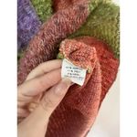 Jackie Loves John Funky VTG Colorblock Wool Blend Cardigan Sweater Size Medium Pink Photo 7