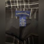 Charter Club Vintage Y2K  Wrap Skirt Poly Wool Blend Black Gray White Maxi Photo 3