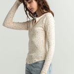 Free People Now and Then Floral Henley Top Photo 0