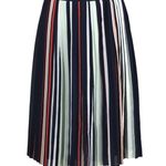 Rebecca Minkoff Madeline A-Line Pleated Midi Skirt Colorful Stripes Size 2 Photo 0