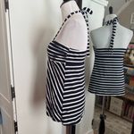 Loft Medium Navy Blue Striped Top Photo 1