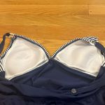 Motherhood  maternity blue/white swim taniki top size large . Photo 6