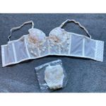 Women's Underwear Bra Set Pants Embroidery Lace retro‎ style Ladies Sexy new White Size undefined Photo 1
