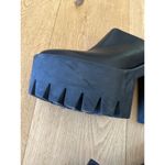 Stella McCartney  - Chunky Lug Sole Platform Clogs in Black Photo 3