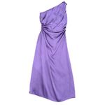 Delfi Pleated Solie Dress in Purple, Size L Purple Size L Photo 8