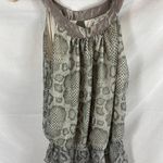 Alexia Admor  Snakeskin print chiffon pelplum blouse size medium Photo 0