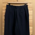Talbots Vintage  Size Small Navy Blue High Rise Pleated Worsted Wool Dress Pants Photo 7