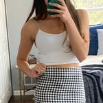 Checkered Mini Skirt Black Size XS Photo 2