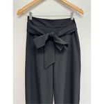Karen Kane Belted Woven Trousers Black Tie Front Pants NWT Photo 4