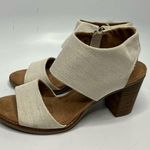 Toms Majorca cut out heels block heels neutral size 7 Photo 4