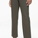 Athleta Mercurial Crop Flare Pants Olive Green Stretch Trouser Women's Small Photo 0