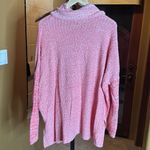 Umgee  Coral Marled Cowl Neck Drop Sleeve Sweater Size Large Oversized Photo 7