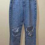 American Eagle Womens New  Mom Straight Jean Short High Rise Photo 0