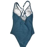 Cupshe  Women's Blue One Piece Swimsuit V-Neck Cross-Back Size S Photo 8