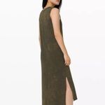 Lululemon All Yours Tank Maxi Dress Wash Cloudy Wash Dark Olive Size 6 Photo 1