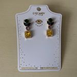 Eye Candy NWT LA Luxe Madison Goldtone & Cubic Zirconia Statement Earrings Photo 1