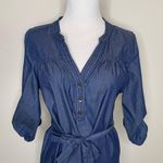 Gap  Dark Chambray Shirt Dress Popover Sz Medium 100% cotton Photo 1