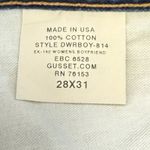 Diamond Gusset Womens Boyfriend Jeans Bon Aqua American‎ Girl 28x31 Made In USA Blue Size 28 Photo 8