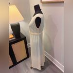 Earth Song Butter Yellow Cottagecore Granola Shift Maxi Dress Size 10 FLAW Photo 3