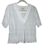Trovata Neve Shirt, Broderie Anglaise Sz. M White Size M Photo 4