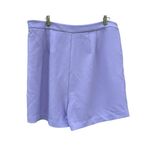 Eloquii  High Rise Button Shorts Lavender Purple Size 18 EUC Photo 2