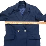 Nasty Gal Navy oversized double breasted blazer Photo 7