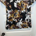 Paradox Black Multicolor Floral Knit Cutout Short Sleeve Top size 1X Photo 5