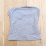 Naked Wardrobe NWOT  Strapless Vegan Leather Top Lavender‎ Size XS Photo 1