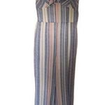 Trixxi  Clothing Company Womens Jumpsuit Size Medium Striped Knotted Top Coastal Photo 0