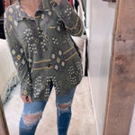 Fantastic Fawn  boho long sleeve top size Medium Photo 4