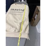 None Beige “Camping” Definition Sweatshirt | Rustic Outdoor‎ Graphic Pullover Photo 6