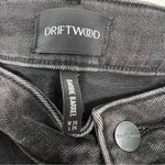 Driftwood  Black Floral Embroidered Cropped Jeans Photo 2