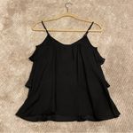 Bobeau  Tiered Ruffle Tank (Black, XS) Photo 4