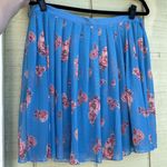 Free People  Floral mesh Blue Flowy boho Skirt Size XL Photo 0