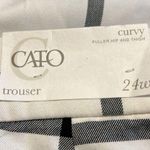 Cato NWT Curvy Fuller Hip And Thigh Trousers White & Black Q51 Photo 7