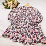 Umgee  Boho Floral High Low Tunic- Small Photo 4