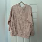 Aerie  Pink Waffle Knit Sweater Photo 2