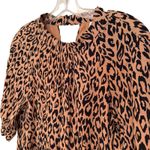 Anthropologie MacKenzie Leopard Print Midi Shift Dress Womens Medium Boho Hippie Photo 6