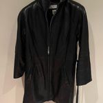Preston & York Preston & Young Petites Black Lamb Leather Long Line Chic Jacket Size PM Photo 0