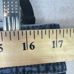 Loft Ann Taylor  Denim Mini Skirt Blue Size 10 Medium Wash Straight Stretch 90s Photo 5