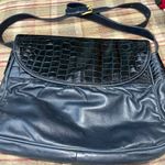 Fendi  vintage navy leather bag with skin Photo 1