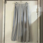 ADAY  Cooler Days Culottes Cloud XS Cool Gray Wide Leg Cropped Slit Resort Photo 4