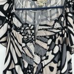 Live and let live Live and Let‎ Live size large petite black white tan short sleeve shirt top Photo 2