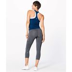 Lululemon • speed up crop 21" heathered black sz 6 Photo 2