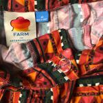 Farm Rio  Gemma Belted Shorts in Orange Geometric Print Size XS Viscose Photo 12